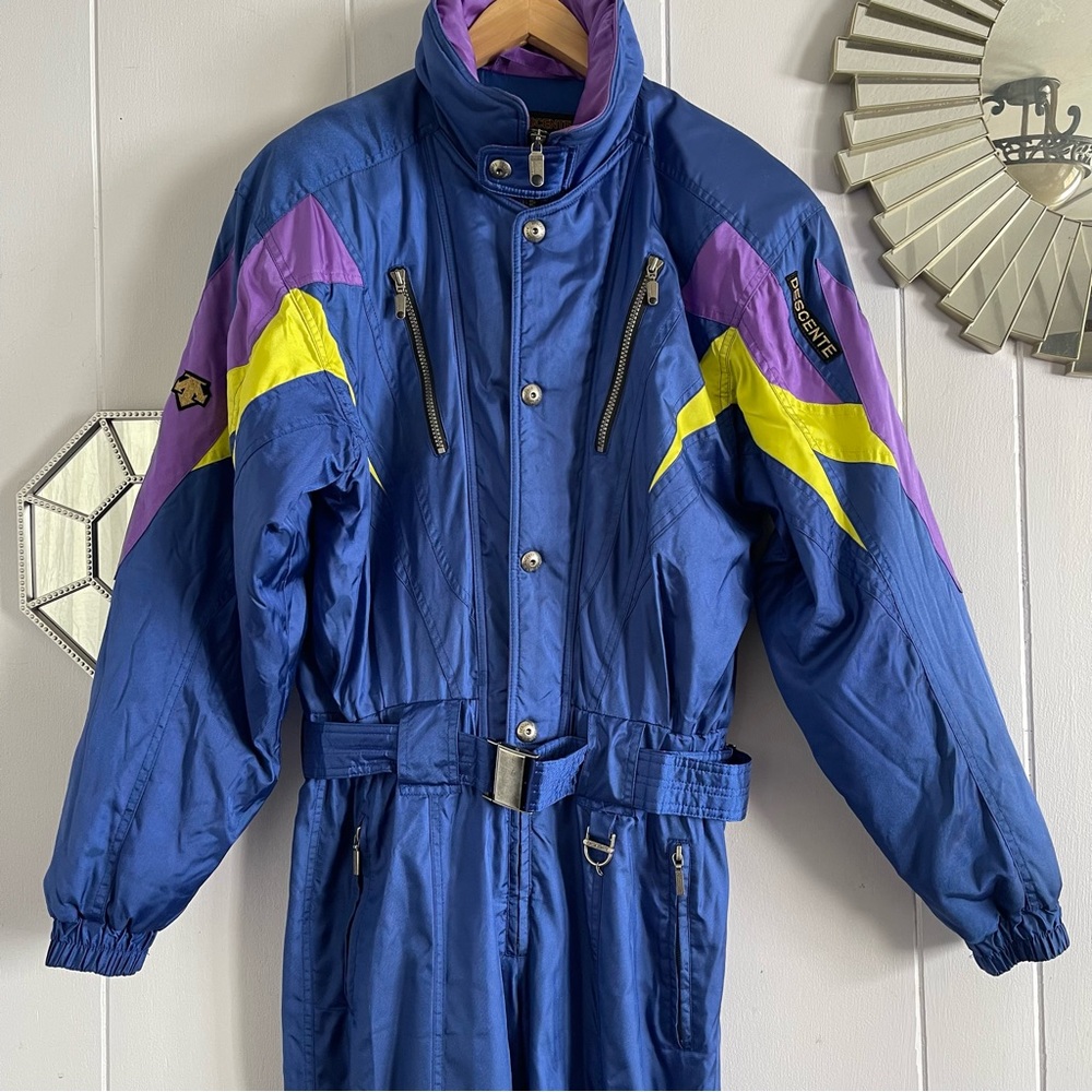 Vintage Descente Blue Ski Suit - Picture 3 of 16